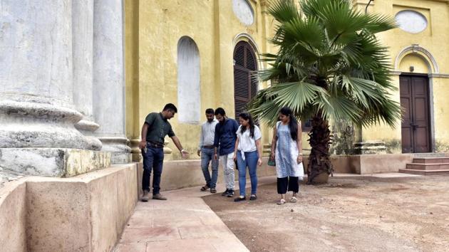 The chairman of the Church Committee says, ‘The church is a live monument and attracts tourists and students from across the globe. It is a heritage structure closely wedded with the history of the city for the past two centuries.’ (Ajay Aggarwal/HT PHOTO) 