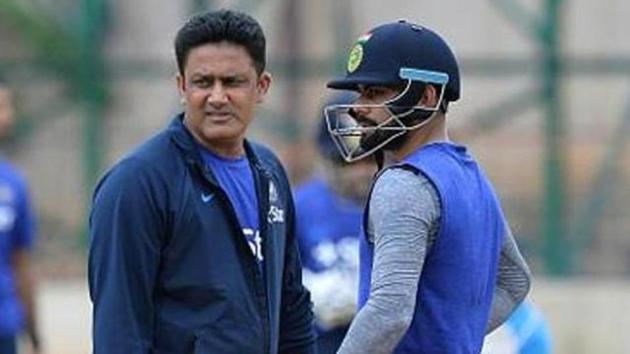 Anil Kumble resigned as Indian cricket team’s head coach last month. He said his ‘untenable’ relationship with captain Virat Kohli led to the decision.(AFP/Getty Images)