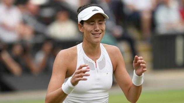 Garbine Muguruza celebrates winning the Wimbledon final against Venus Williams. (REUTERS) Garbine Muguruza celebrates winning the Wimbledon final against Venus Williams. (REUTERS)