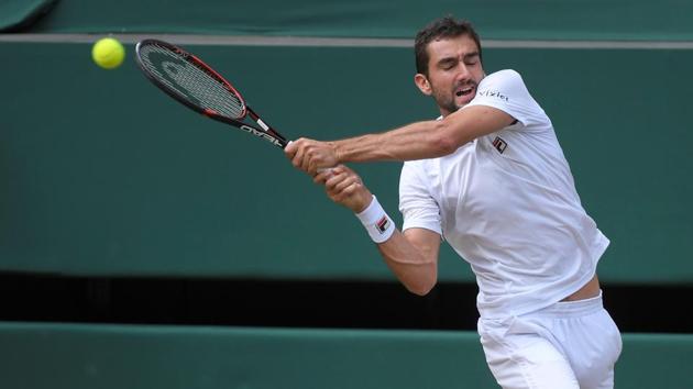 Marin Cilic started the game strongly, holding serve and making Federer work hard. (REUTERS)