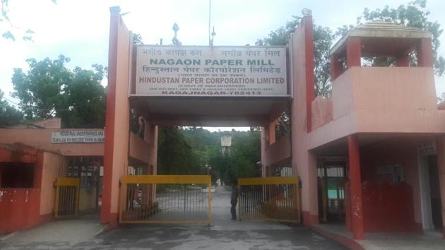 Nagaon Paper Mill in central Assam’s Jagiroad, about 75km east of Guwahati, stopped production in March.(HT Photo)
