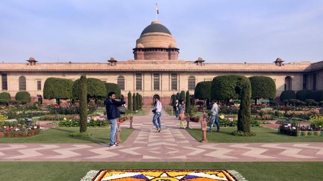 The Mughal Garden at the Presidential Palace in New Delhi. (Sonu Mehta/HT File Photo) The Mughal Garden at the Presidential Palace in New Delhi. (Sonu Mehta/HT File Photo)