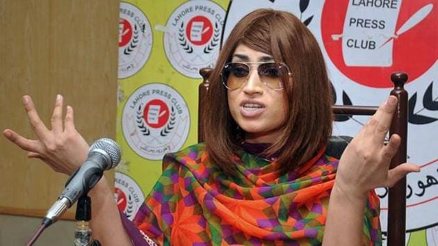 In this picture taken on June 28, 2016, Pakistani fashion model Qandeel Baloch speaks during a press conference in Lahore. (AP Photo) In this picture taken on June 28, 2016, Pakistani fashion model Qandeel Baloch speaks during a press conference in Lahore. (AP Photo)