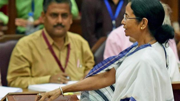West Bengal Chief Minister Mamata Banerjee casts her vote during Presidential election 2017 at West Bengal Legislative Assembly in Kolkata on July 17, 2017. (PTI) West Bengal Chief Minister Mamata Banerjee casts her vote during Presidential election 2017 at West Bengal Legislative Assembly in Kolkata on July 17, 2017. (PTI)