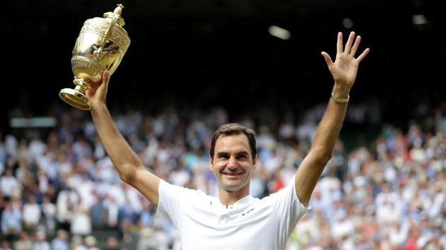 Roger Federer needed just one hour and 37 minutes to beat Marin Cilic 6-3, 6-1, 6-4 to lift his eighth Wimbledon title and 19th Grand Slam. (REUTERS) Roger Federer needed just one hour and 37 minutes to beat Marin Cilic 6-3, 6-1, 6-4 to lift his eighth Wimbledon title and 19th Grand Slam. (REUTERS)