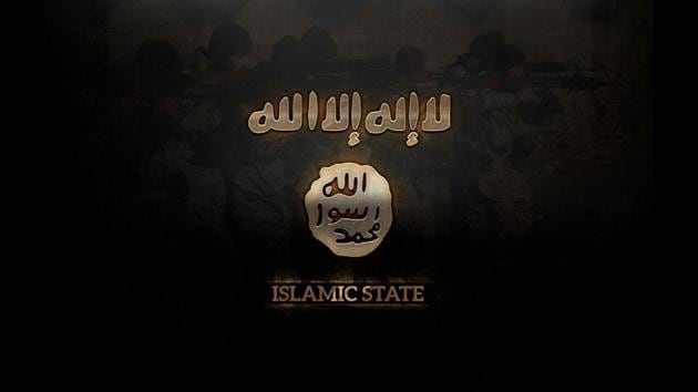 An Islamic State banner. There has been an increasing adoption of Islamic State banners and flags by disaffected youngsters of Kashmir during the unrest that followed the killing of Hizbul Mujahideen commander Burhan Wani a year ago.