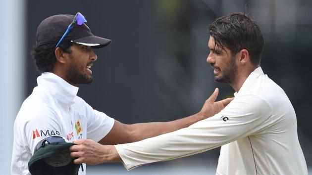 Sri Lanka defeated Zimbabwe by four wickets in the one-off Test in Colombo. (AFP) Sri Lanka defeated Zimbabwe by four wickets in the one-off Test in Colombo. (AFP)