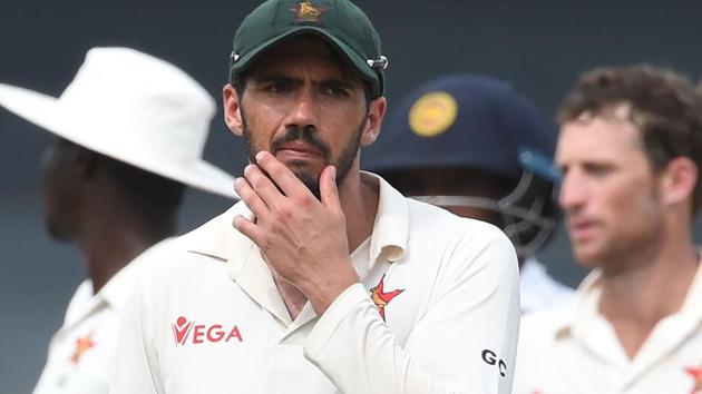 Graeme Cremer took nine wickets in the one-off Test match against Sri Lanka (AFP) Graeme Cremer took nine wickets in the one-off Test match against Sri Lanka (AFP)