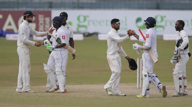 Sri Lanka beat Zimbabwe by four wickets in the one-off Test in Colombo. (AP) Sri Lanka beat Zimbabwe by four wickets in the one-off Test in Colombo. (AP)