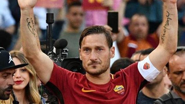 Francesco Totti played 786 matches for Roma and scored a club record 307 goals. He was also part of the Italian World Cup winning squad in 2006.(AFP)