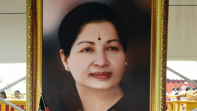 Late AIADMK supremo and Tamil Nadu Former Chief Minister J Jayalalithaa's memorial near party mentor M G Ramachandran at the MGR Memorial in Chennai. (PTI File Photo)