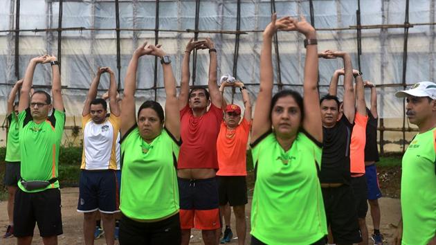 Some warm-up always helps. (Satish Bate/HT Photo) 