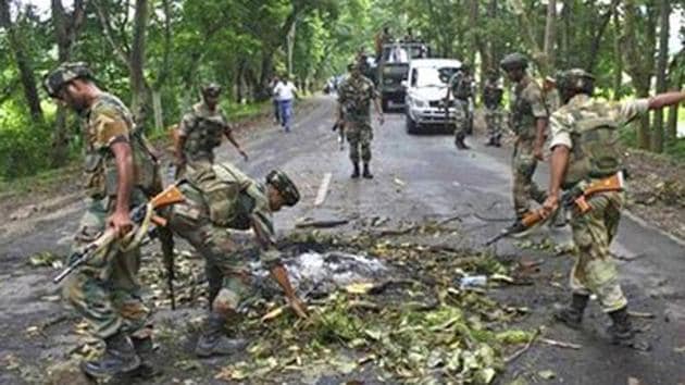 An IED blast exploded in Imphal, injuring four.(Reuters File Photo) An IED blast exploded in Imphal, injuring four.(Reuters File Photo)