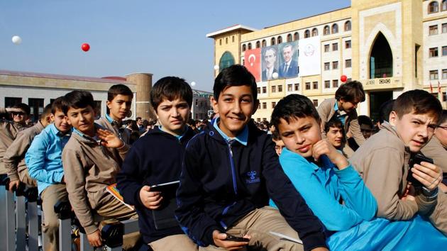 Students of Tevfik Ileri Imam Hatip School wait for the arrival of President Tayyip Erdogan for an opening ceremony in Ankara, Turkey. (Reuters File Photo) Students of Tevfik Ileri Imam Hatip School wait for the arrival of President Tayyip Erdogan for an opening ceremony in Ankara, Turkey. (Reuters File Photo)