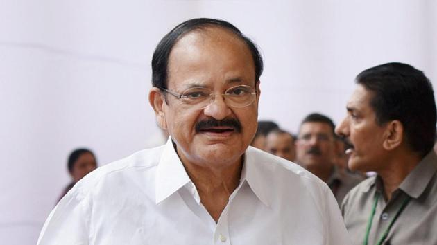 Union minister Venkaiah Naidu after casting his vote during the Presidential election in New Delhi on Monday. (PTI Photo) Union minister Venkaiah Naidu after casting his vote during the Presidential election in New Delhi on Monday. (PTI Photo)
