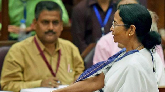 West Bengal chief minister Mamata Banerjee casts her vote during the Presidential election at West Bengal legislative assembly in Kolkata on Monday. (PTI File) West Bengal chief minister Mamata Banerjee casts her vote during the Presidential election at West Bengal legislative assembly in Kolkata on Monday. (PTI File)