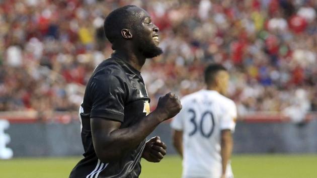 Romelu Lukaku scored on Manchester United F.C. debut as they defeated Real Salt Lake 2-1. (AP) Romelu Lukaku scored on Manchester United F.C. debut as they defeated Real Salt Lake 2-1. (AP)
