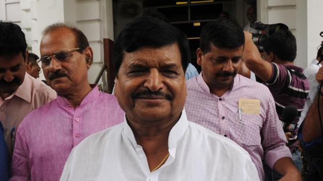 SP leader Shivpal Yadav after casting his Vote for Presidential Election in Lucknow. (Subhankar Chakraborty/HT PHOTO) SP leader Shivpal Yadav after casting his Vote for Presidential Election in Lucknow. (Subhankar Chakraborty/HT PHOTO)