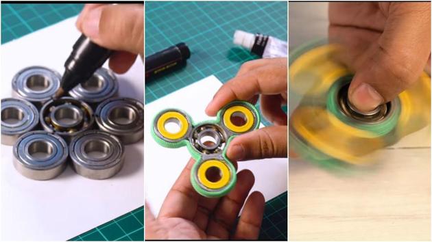 Fidget spinners have been banned at some schools in the US, France and Britain.(Youtube/Mad Stuff With Rob)