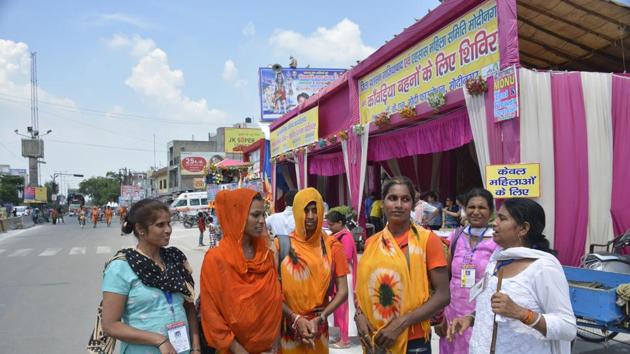 The facility will provide a safe camp for women.(Sakib Ali/HT Photo)