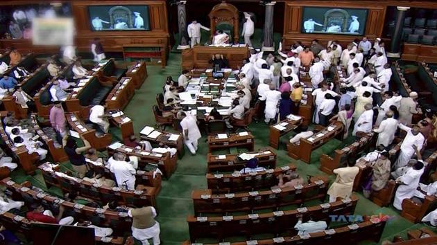 A view of the Lok Sabha during the ongoing session in New Delhi on July 17. (PTI Photo) A view of the Lok Sabha during the ongoing session in New Delhi on July 17. (PTI Photo)