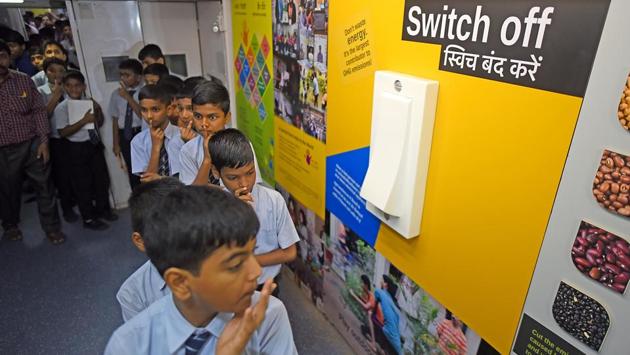 ‘I can use this information in my science class.’ (Pratik Chorge/HT Photo) 