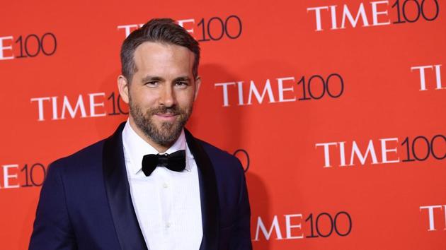 Ryan Reynolds attends the 2017 Time 100 Gala at Jazz at Lincoln Centre on April 25, 2017 in New York City.(AFP)