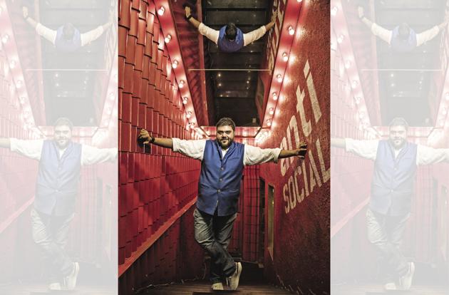 Restaurateur, Riyaaz Amlani, started off with a simple aim of creating affordable spaces where youngsters could sit and chill over a cuppa (Location courtesy: Khar Social)(Aalok Soni)