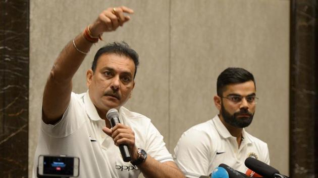 Shastri added that he has “matured since I last went to Sri Lanka and I have matured immensely in the last two weeks. Mine will be a refresh button that will be pushed. I carry on from where I left”. (AFP) Shastri added that he has “matured since I last went to Sri Lanka and I have matured immensely in the last two weeks. Mine will be a refresh button that will be pushed. I carry on from where I left”. (AFP)