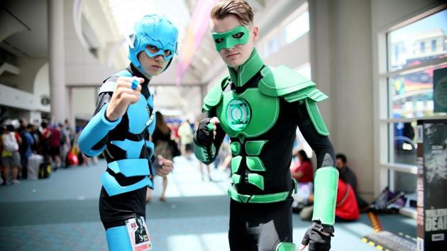 Cosplay characters at the Comic Con International . (Sandy Huffaker / AFP)
