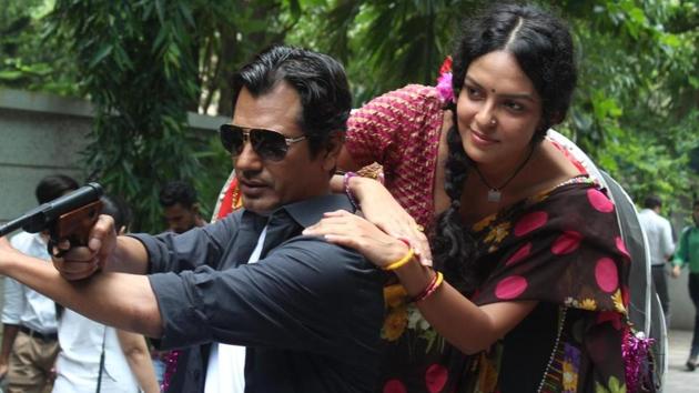 Nawazuddin Siddiqui and Bidita Bag during the trailer launch of Babumoshai Bandookbaaz in Mumbai. (IANS) Nawazuddin Siddiqui and Bidita Bag during the trailer launch of Babumoshai Bandookbaaz in Mumbai. (IANS)