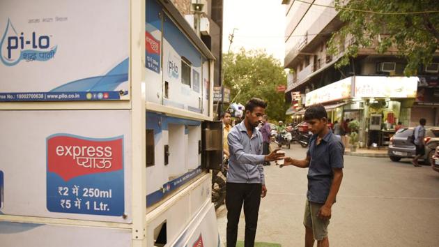 The agencies believe that the initiative would also help in reducing the use of plastic bottles, which pollute the environment. The machines will dispense a glass of water (250 ml) for Rs 2. The agencies believe that the initiative would also help in reducing the use of plastic bottles, which pollute the environment. The machines will dispense a glass of water (250 ml) for Rs 2.