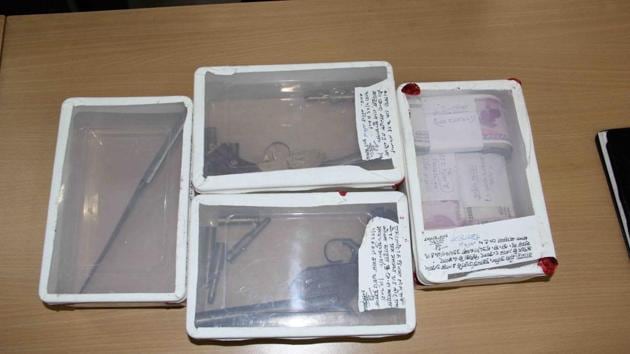 The police, acting on a tip-off, had laid a trap in Sigma-1 to apprehend the five persons, against whom there are several pending cases. The police, acting on a tip-off, had laid a trap in Sigma-1 to apprehend the five persons, against whom there are several pending cases.