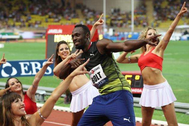 However, Bolt’s celebrations at winning the gold medal didn’t end there. (AFP) However, Bolt’s celebrations at winning the gold medal didn’t end there. (AFP)