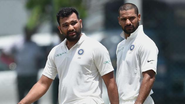 The duo put on a 80-run stand before Dhawan retired out. (AFP) The duo put on a 80-run stand before Dhawan retired out. (AFP)