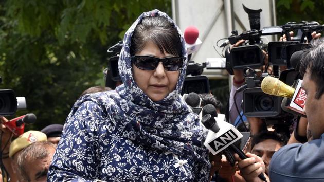 Jammu and Kashmir chief minister Mehbooba Mufti Sayeed has hit out at media for their reporting of the unrest in the state.(Sonu Mehta/HT File Photo)