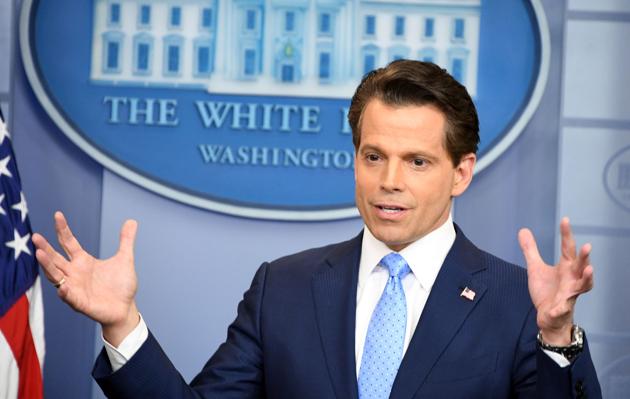 New White House communications director Anthony Scaramucci at a press briefing on July 21, 2017. (AFP) New White House communications director Anthony Scaramucci at a press briefing on July 21, 2017. (AFP)