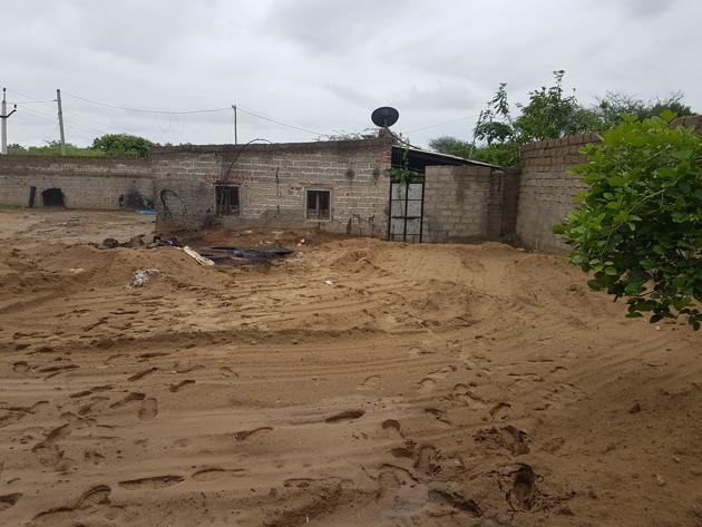 One of the factories, where the stolen crude oil was stored, was sealed by the police on Sunday. (HT Photo.) One of the factories, where the stolen crude oil was stored, was sealed by the police on Sunday. (HT Photo.)