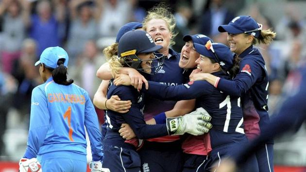Anya Shrubsole did the most damage, ending the innings with figures of 6-46. (AP) Anya Shrubsole did the most damage, ending the innings with figures of 6-46. (AP)