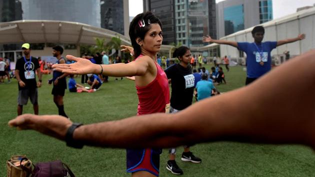 Stretch it out. (Satish Bate/HT Photo) 