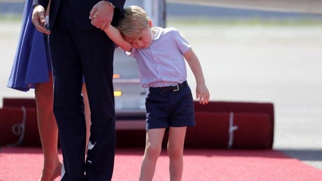 Prince William, the Duke of Cambridge, his wife Catherine, The Duchess of Cambridge, Prince George and Princess Charlotte arrive at Tegel airport in Berlin, Germany. (Kay Nietfeld / REUTERS) Prince William, the Duke of Cambridge, his wife Catherine, The Duchess of Cambridge, Prince George and Princess Charlotte arrive at Tegel airport in Berlin, Germany. (Kay Nietfeld / REUTERS)