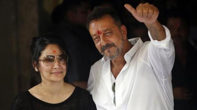 Bollywood actor Sanjay Dutt and wife Maanyata at their residence in Mumbai. (AP File Photo) Bollywood actor Sanjay Dutt and wife Maanyata at their residence in Mumbai. (AP File Photo)
