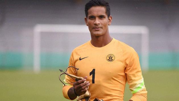 India goalkeeper Subrata Paul was Jamshedpur’s second pick after choosing defender Anas Edathodika. (PTI) India goalkeeper Subrata Paul was Jamshedpur’s second pick after choosing defender Anas Edathodika. (PTI)