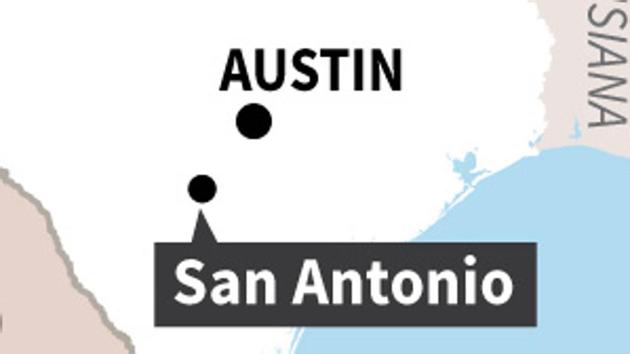 Map locating San Antonio, where eight people were found dead on Sunday in a truck in a Walmart parking lot in an apparent human trafficking case. (AFP Photo) Map locating San Antonio, where eight people were found dead on Sunday in a truck in a Walmart parking lot in an apparent human trafficking case. (AFP Photo)
