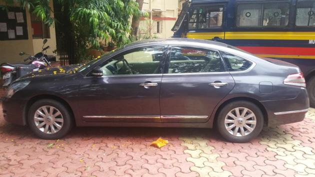 The car which hit the child. The car which hit the child.