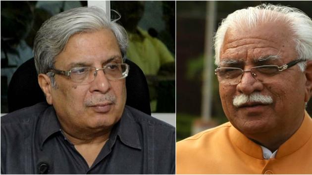 Haryana Governance Reforms Authority chairman Prof Pramod Kumar (left) had written to CM Manohar Lal Khattar about the delay in getting facilities to make the body functional. Haryana Governance Reforms Authority chairman Prof Pramod Kumar (left) had written to CM Manohar Lal Khattar about the delay in getting facilities to make the body functional.