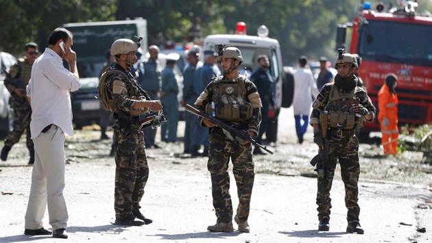 The attack happened in the western part of the city during rush hour, and mainly killed employees of the Afghan ministry of mines and petroleum, according to Kabul police. (Omar Sobhani / REUTERS)