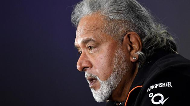 Vijay Mallya is seen during a press conference at Silverstone motor racing circuit in Silverstone, central England on July 14, 2017.(AFP)