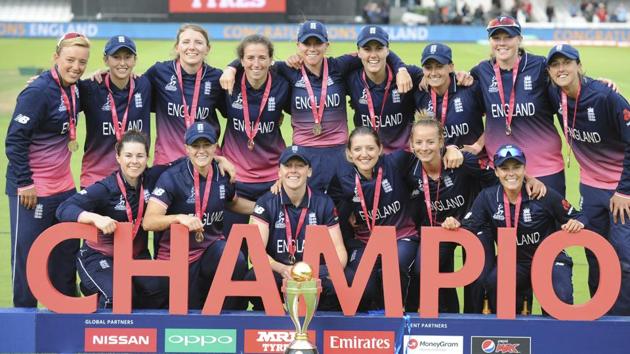 England clinched the ICC Women’s World Cup for the fourth time after defeating India in a dramatic final by nine runs in Lord’s on Sunday. (AP) England clinched the ICC Women’s World Cup for the fourth time after defeating India in a dramatic final by nine runs in Lord’s on Sunday. (AP)