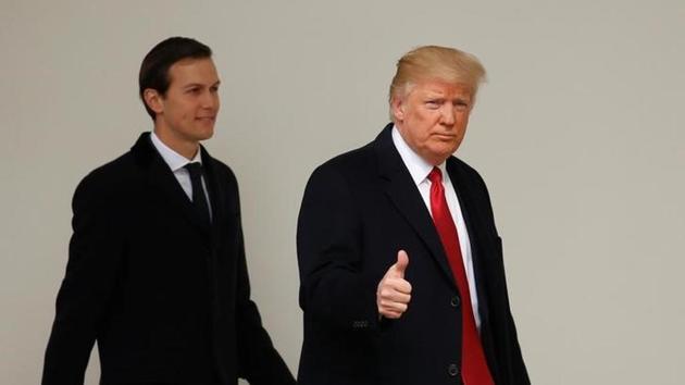 US President Donald Trump gives a thumbs-up as he and White House Senior Advisor Jared Kushner depart the White House in Washington, U.S., March 15, 2017. (Reuters File Photo) US President Donald Trump gives a thumbs-up as he and White House Senior Advisor Jared Kushner depart the White House in Washington, U.S., March 15, 2017. (Reuters File Photo)